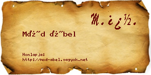 Mód Ábel névjegykártya
